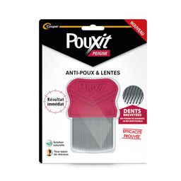 Pouxit - Peigne anti-poux et lentes en acier inoxydable
