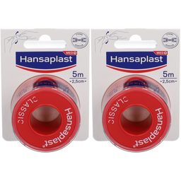 Hansaplast Classic pleister | Zelfklevende fixatiepleister | Met de hand afsnijdbaar | 5 m x 2,5 cm