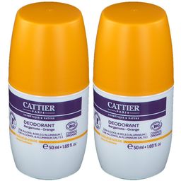 CATTIER Déodorant Roll-On Fraîcheur agrume Bergamote - Orange