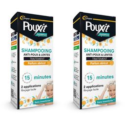 Pouxit Shampooing Anti-Poux & Lentes Parfum Abricot