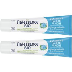 Natessance Biologische Frisse Adem Tandpasta met Aloë Vera en Menthol