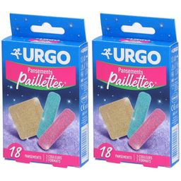 Urgo Pleisters voor kinderen met glitters, 3 kleuren, 2 formaten