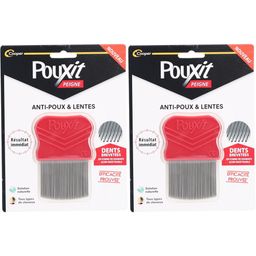 Pouxit - Peigne anti-poux et lentes en acier inoxydable