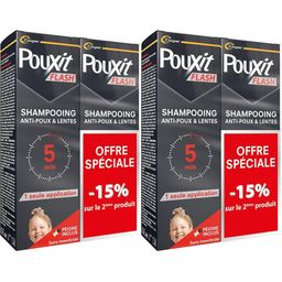 Pouxit Flash shampooing traitement anti-poux et lentes sans insecticide