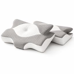 SHAPEVITAL Nekkussen-set OrthoStar | ergonomische vlindervorm | visco-elastisch traagschuim