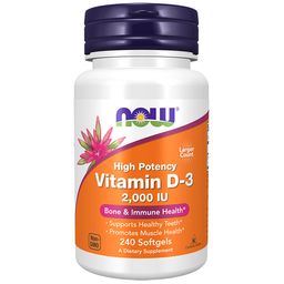 Now Foods Vitamine D3 2000 IU (50 mcg)
