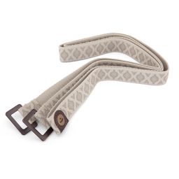 bodhi Yogamat draagriem gedessineerd, ETHNO print ecru
