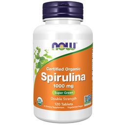 Now Foods Organic Spirulina Double Strength, 1000 mg