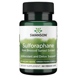 Swanson Health Products Sulforaphane de l'Extrait de Germe de Brocoli 400 mcg
