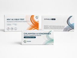 Test Chlamydia, Gonorrhée, VIH et Syphilis (homme) - analyse en laboratoire - The Tester