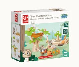 Hape Bomen planten met de E-auto