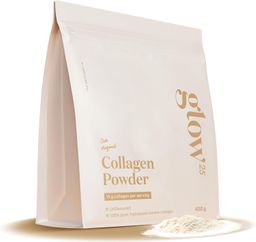 Glow25® Collagène en poudre | Collagène premium hydrolysé pur | Peptides de type 1 et 3 [450g]