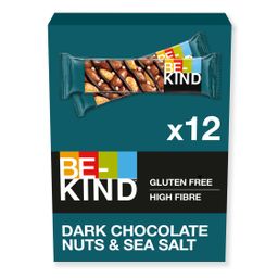 BE-KIND Barre Chocolat Noir, Noix & Sel Marin - Encas naturel aux fruits à coque