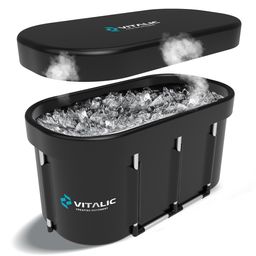 VITALIC Bain de glace premium – Bain froid assis et allongé adultes – Ice bath récupération