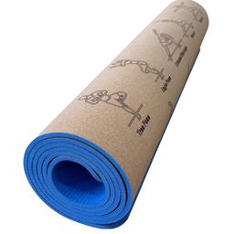 VITALIC Tapis de yoga TPE et liège – Tapis écologique extra épais pour sport