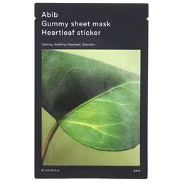 ABIB Gummy Sheet Mask Heartleaf Sticker – Masque apaisant pour le visage