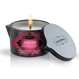 Kamasutra  Cosmetics - Ignite - Bougie de massage à l’arôme de fraise
