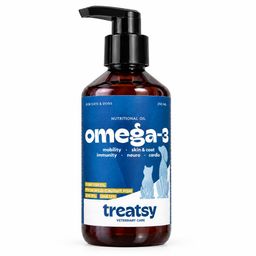 Treatsy Huile Naturelle Oméga-3 EPA DHA – Peau & Pelage pour chiens et chats