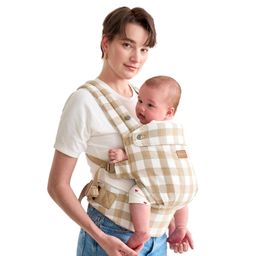 Momcozy Babydraagzak Licht en Ademend Leisteen Ruitpatroon