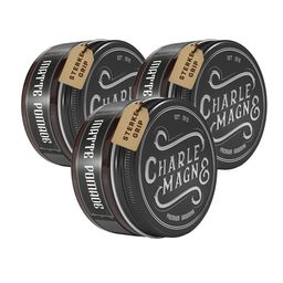 Charlemagne Pomade Set voor mannen, haarwax met sterke fixatie en matte afwerking, geur van leer