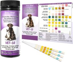 One+Step urineteststrips voor honden en katten - Sneltest voor 10 gezondheidswaarden
