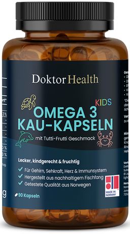 Doktor Health Capsules à mâcher Oméga 3 pour enfants