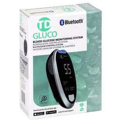HT One TD Glucomètre Bluetooth Kit de Démarrage - glucomètre pour usage domestique - format compact