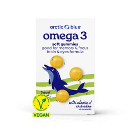 Arctic Blue Vegan Omega-3 Gummies DHA met Vitamine D3 en Jodium