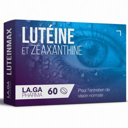 LA.GA© LuteinMax Complément Yeux – Lutéine, Zéaxanthine, Myrtille, Zinc & Vitamines A, E, B12 60 st
