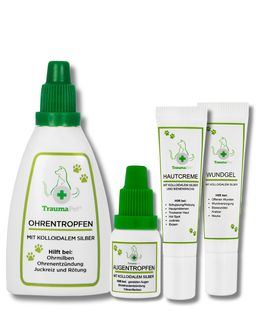 TraumaPet Must-Have Set met colloïdaal zilver voor honden en katten