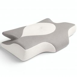 SHAPEVITAL Oreiller cervical orthopédique OrthoStar | forme papillon ergonomique | 2 hauteurs