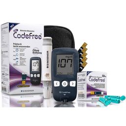 CodeFree bloedglucosemeter set met teststrips, diabetes set mg/dL