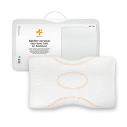 INPHYSIO Ergonomisch nekkussen Duo met bamboe kussensloop
