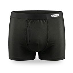 KediLife Incontinentiebroek voor heren, absorberende boxershort Zwart