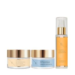 ErthSkin London VITAMINE C ELIXIR SERUM + Vitamine C Bio Brightening Moisturizer +SPF Dagcrème
