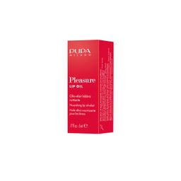 Pupa Gloss Pleasure Lip Oil 003 Yummy Strawberry, huile lèvres nourrissante 3D.