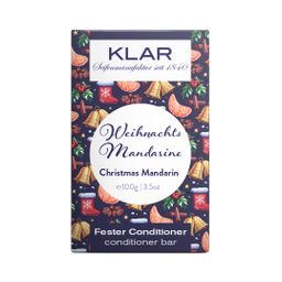 Klar Seifen - Après-shampooing solide Klar's Noël mandarine
