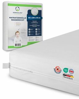 Sensalou Housse de matelas imperméable avec fermeture