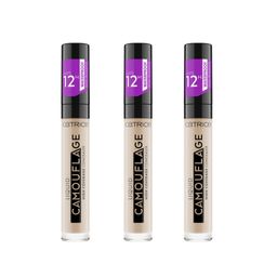 Catrice Liquid Camouflage Anti-cernes haute couvrance, 005 Light Natural, paquet de 3