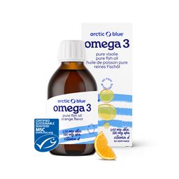 Arctic Blue Omega 3 DHA- en EPA-visolie met Vitamine D3
