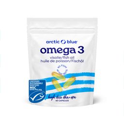 Arctic Blue Omega 3 DHA- en EPA-visolie met grote capsules
