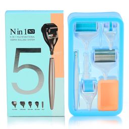 P-beauty Derma Roller Microneedling pour la croissance des cheveux 5 en 1 0,5 mm