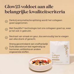 Glow25® collageen sachets | het origineel | peptiden type 1 en 3 | natuurlijk [10 stuks]