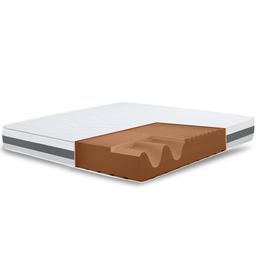 The White Stone Matelas 160x200 cm en Mousse Antibactérien | Hauteur 25 cm