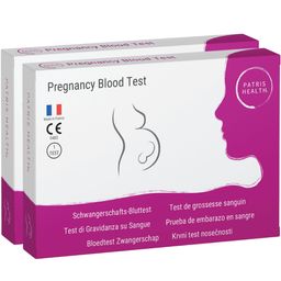 Patris Health® Test de grossesse sanguin – Détecte plus tôt que les tests urinaires