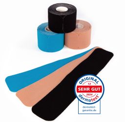 axion® Kinesiologie Tapes VOORAF OP MAAT GESNEDEN – 20 stroken van 25 x 5 cm – in meerdere kleuren