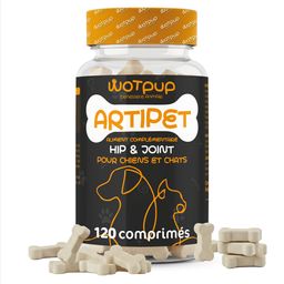 LA.GA© Artipet Supplément Articulations Chiens/Chats, Glucosamine & MSM, Fabriqué in Italie.