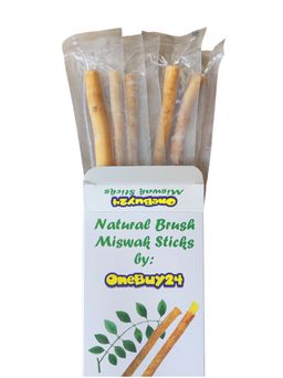 Bâtonnet de brosse à dents en miswak siwak OneBuy24, aux Minéraux naturels et Cristaux de Gypse
