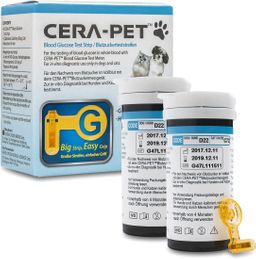 Cera-Pet bloedsuiker teststrips voor huisdieren (honden en katten) - thuistest voor diabetesmeting