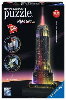 3D Empire State Building Nacht 216T